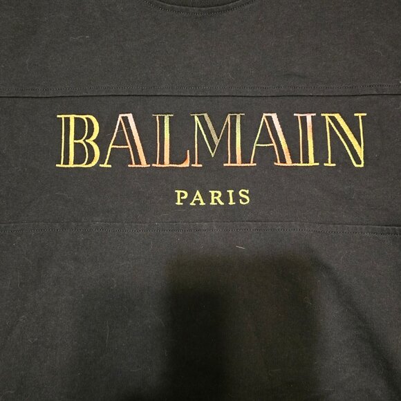 Balmain Vintage Balmain embroidered T-shirt (M) - Picture 3 of 5